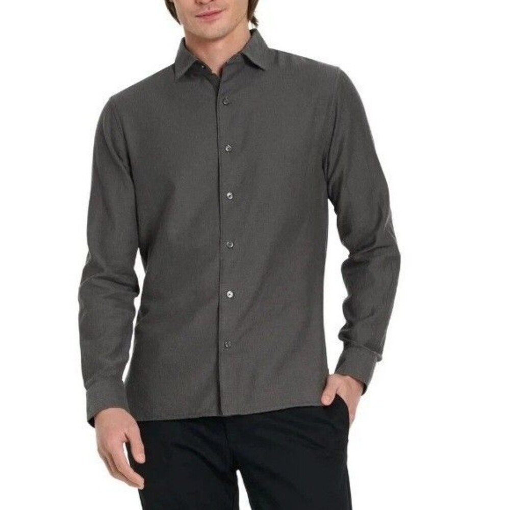 Ted Baker Men's Long Sleeve Button-Up Shirt Black Size Medium NWT